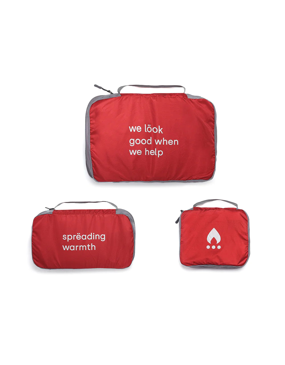 Raspberry Suitcase Organizer Set