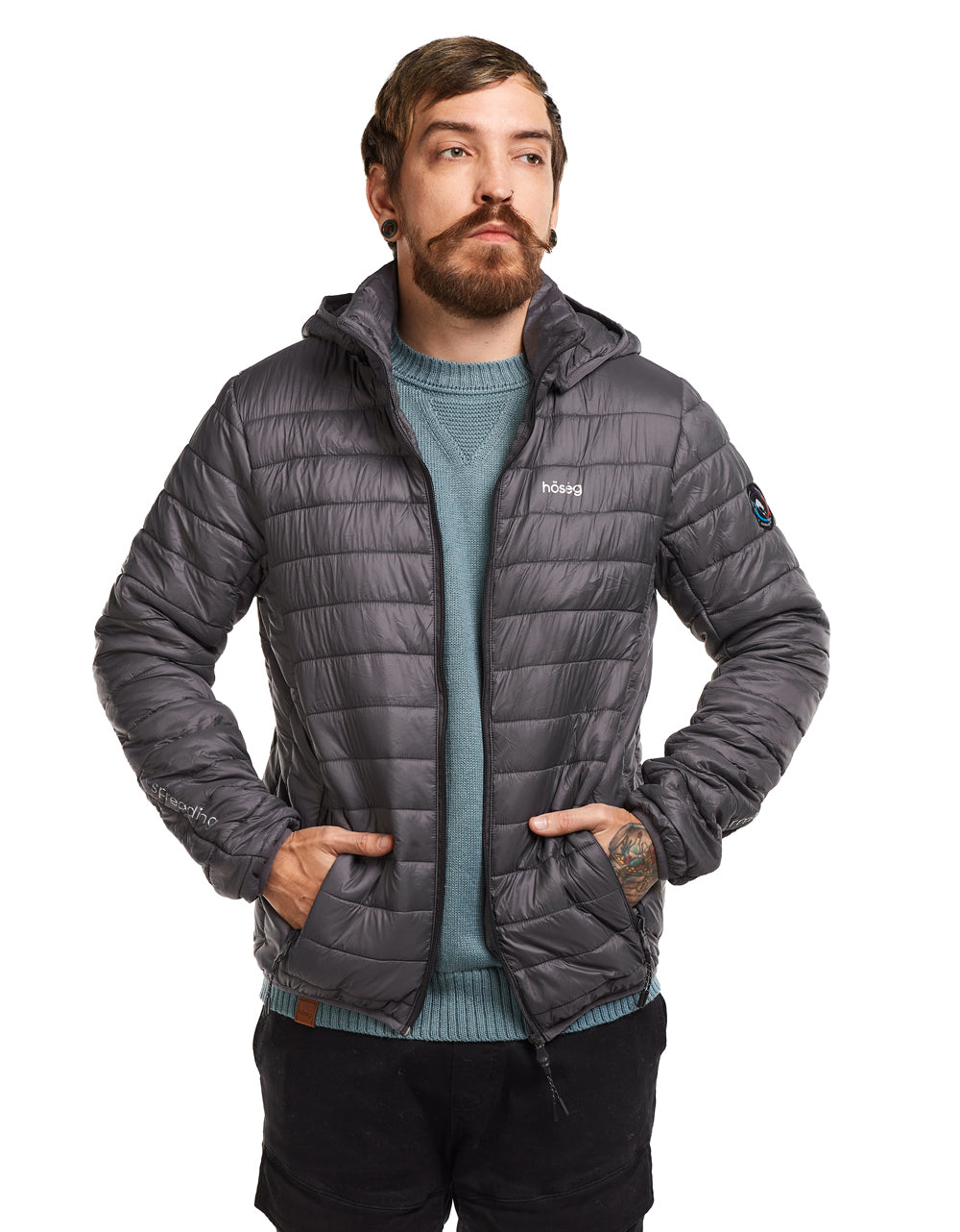 Men's Alpafill 60 Hooded Puffer Jacket - Greyhound