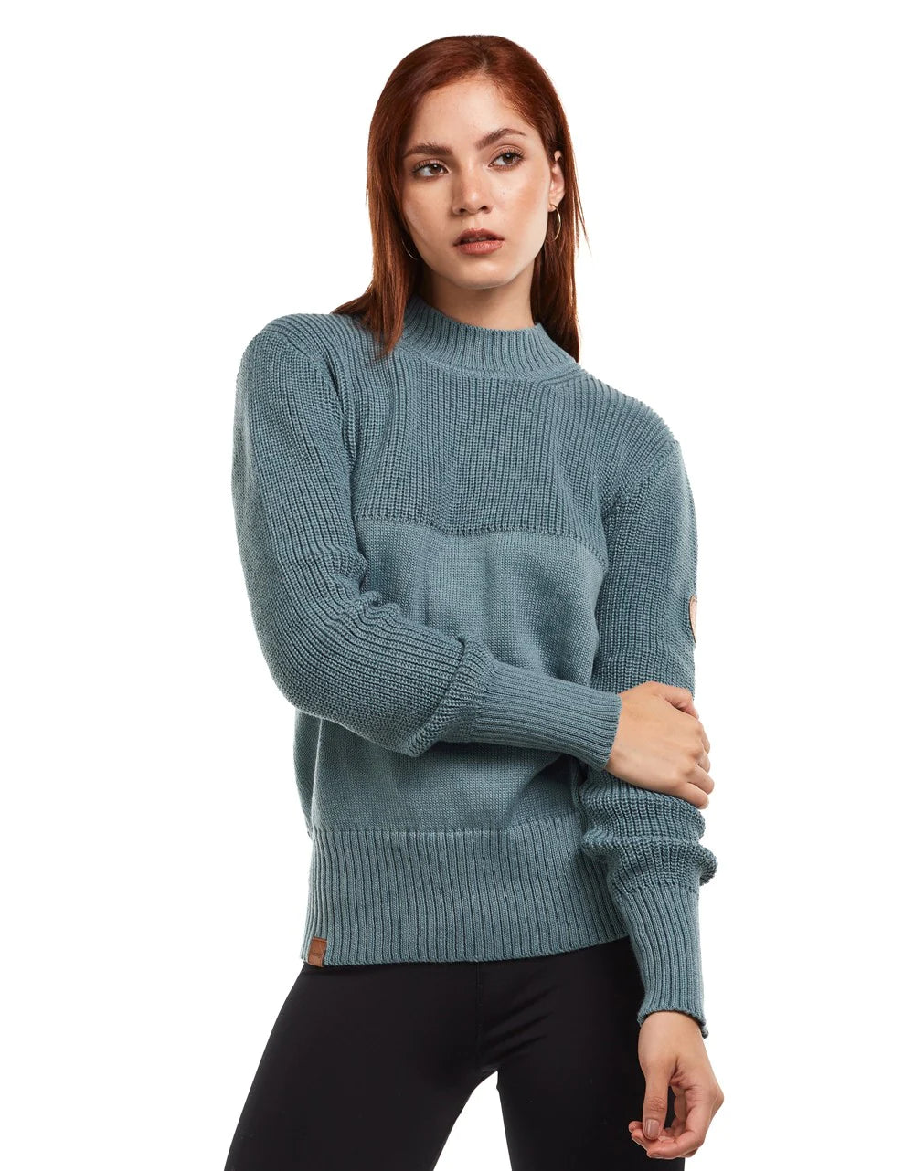 Women's Boxy Knitwear Sweater - Glacier