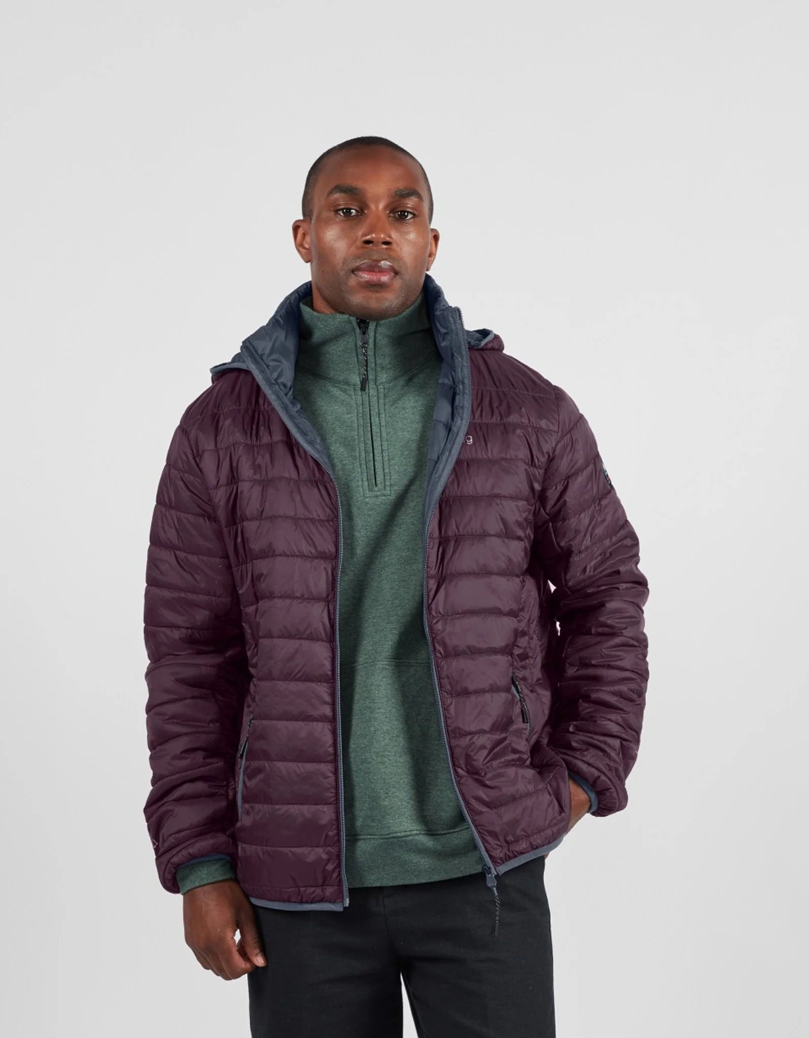 Men's Alpafill 60 Hooded Puffer Jacket - Plum