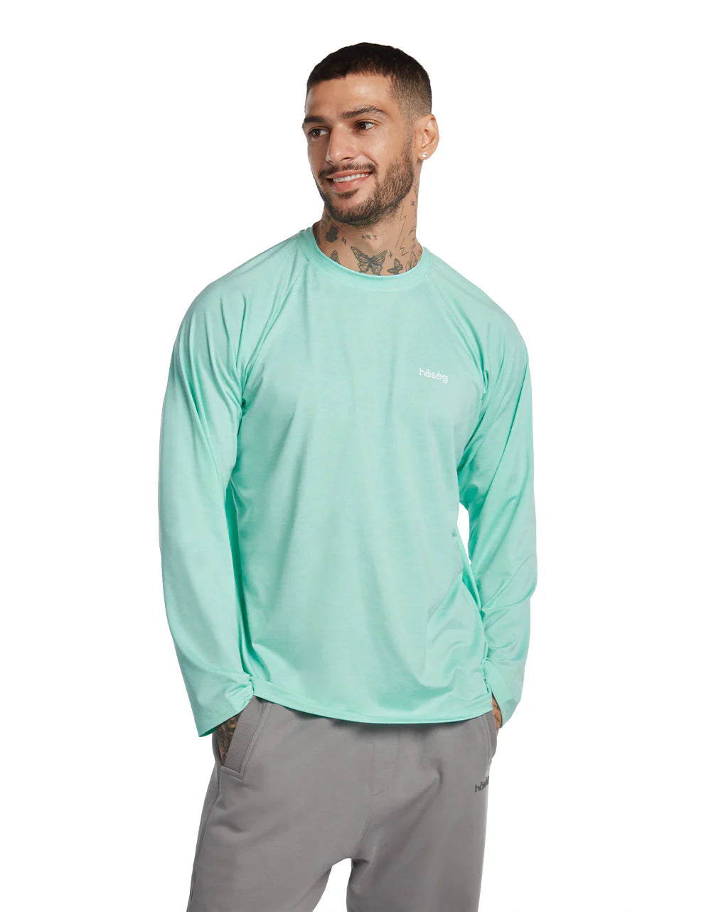 Men's Polo Long Sleeve UV Shield Caribe